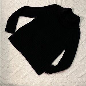 New York & Company Black Cowl Neck Sweater